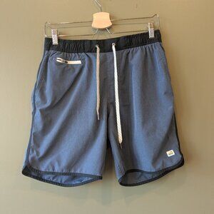 Vuori Banks Shorts Med Navy Blue Coastal Performance Resort Athleisure Gym Run